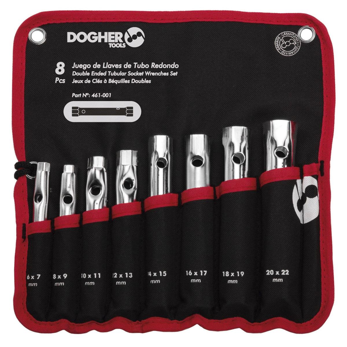 Dogher 461-001V - Bolsa Nylon Llave Tub.Red 8Pzas Vacia