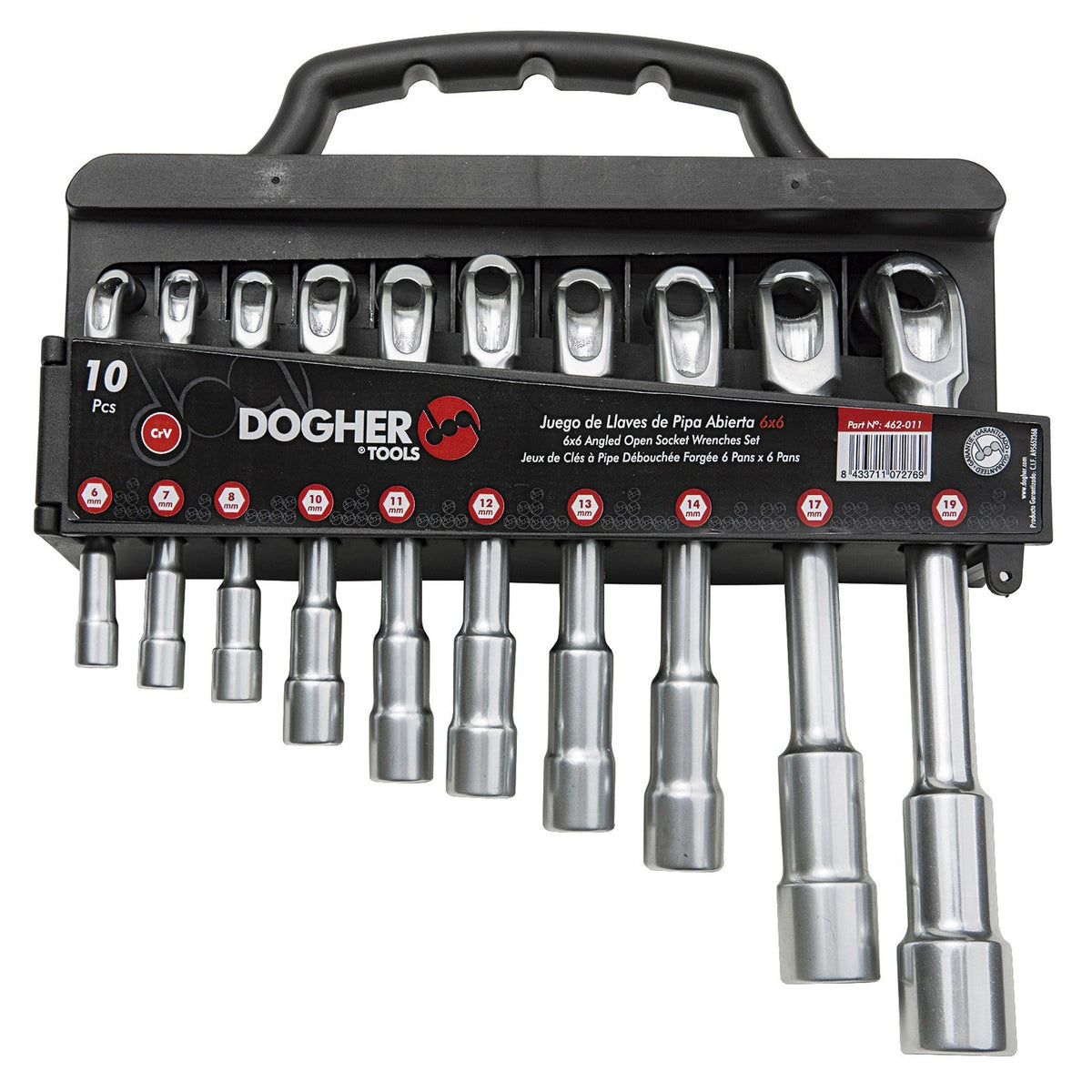 Dogher 462-011 - Juego 10 Llaves De Pipa Abierta 6-19