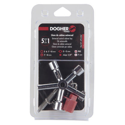 Dogher 470-004 - Llave Cabina 5In1 Agua,Gas,Elec