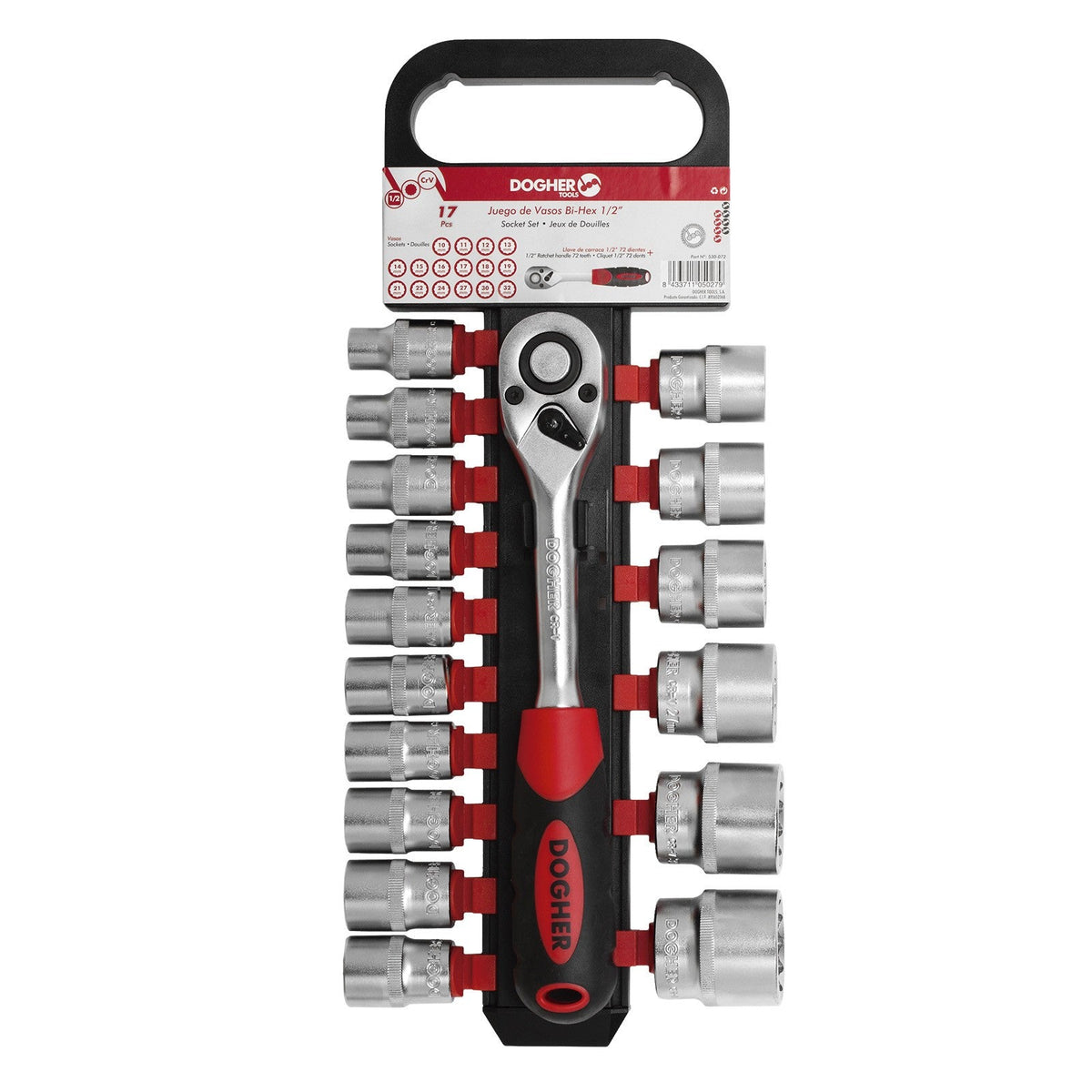 Dogher 530-072 - Juego 17 Ud. Vaso Bihex. 1/2 10-32Mm