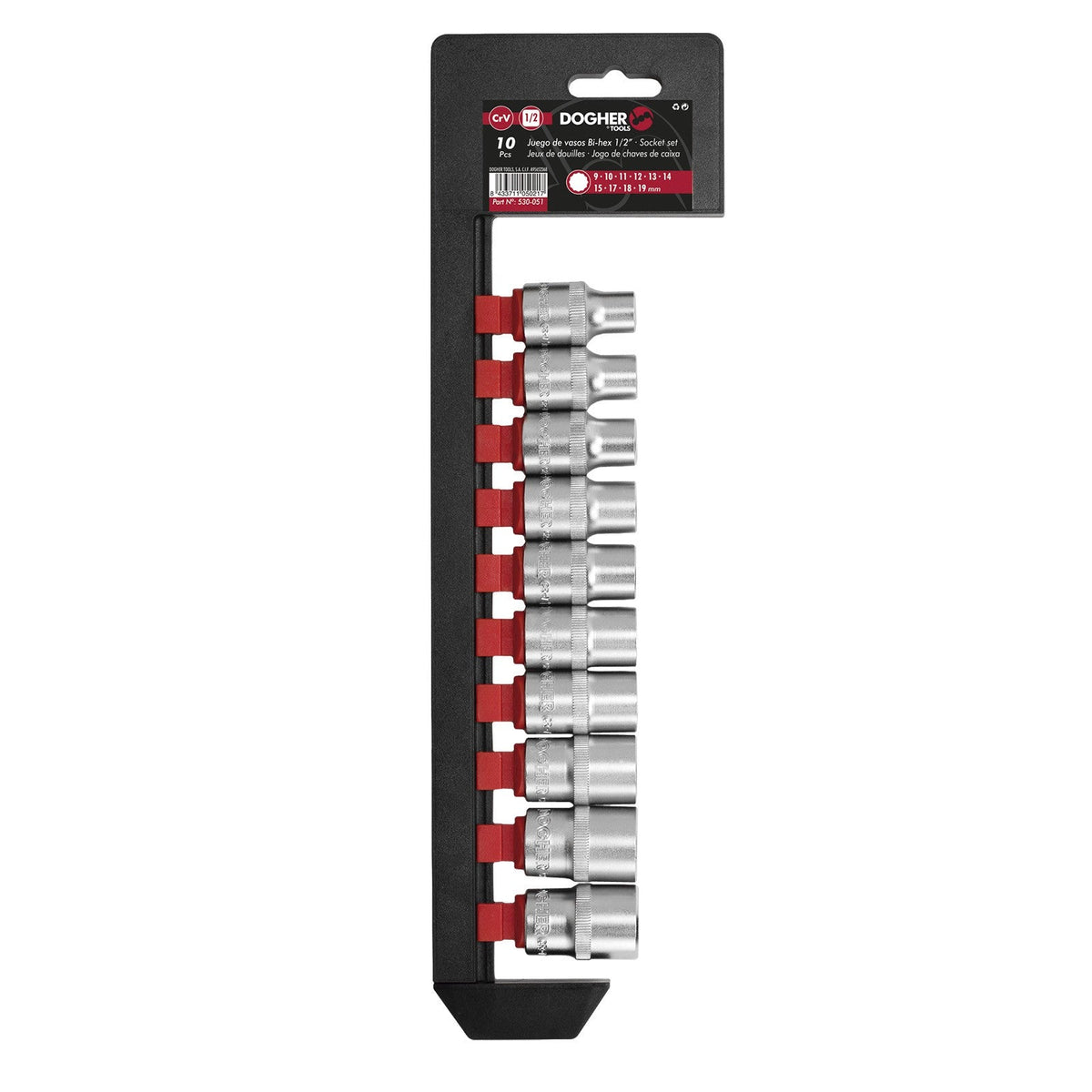 Dogher 546-051 - Juego 10 Ud. Vaso Spline 1/2