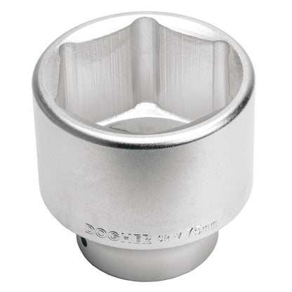 Dogher 558-001 - Estuche Metálico 12 Piezas Llaves de Vaso Hexagonal 3/4