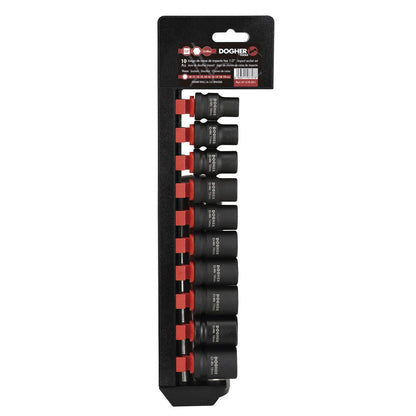 Dogher 570-051 - Juego Vasos Impacto 1/2 10 Pz 10-19Mm
