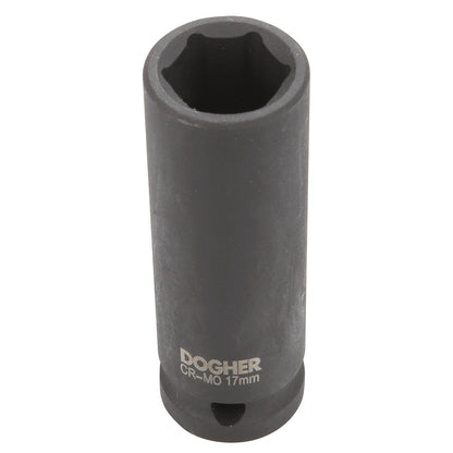 Dogher 571-001 - Juego 10 Llaves de Vaso Impacto 1/2 Hexagonal Serie Larga 10A24mm