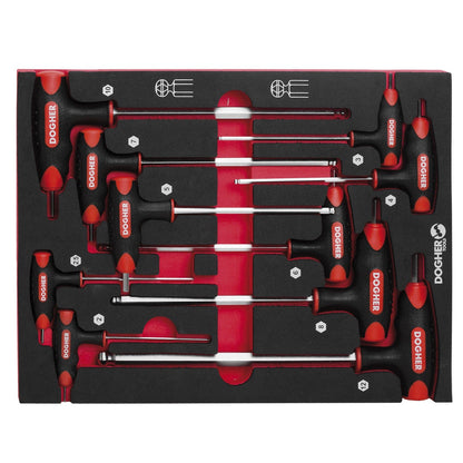 Dogher 618-080 - Bandeja Combinable 1/2 10 Llaves T Hex Redonda