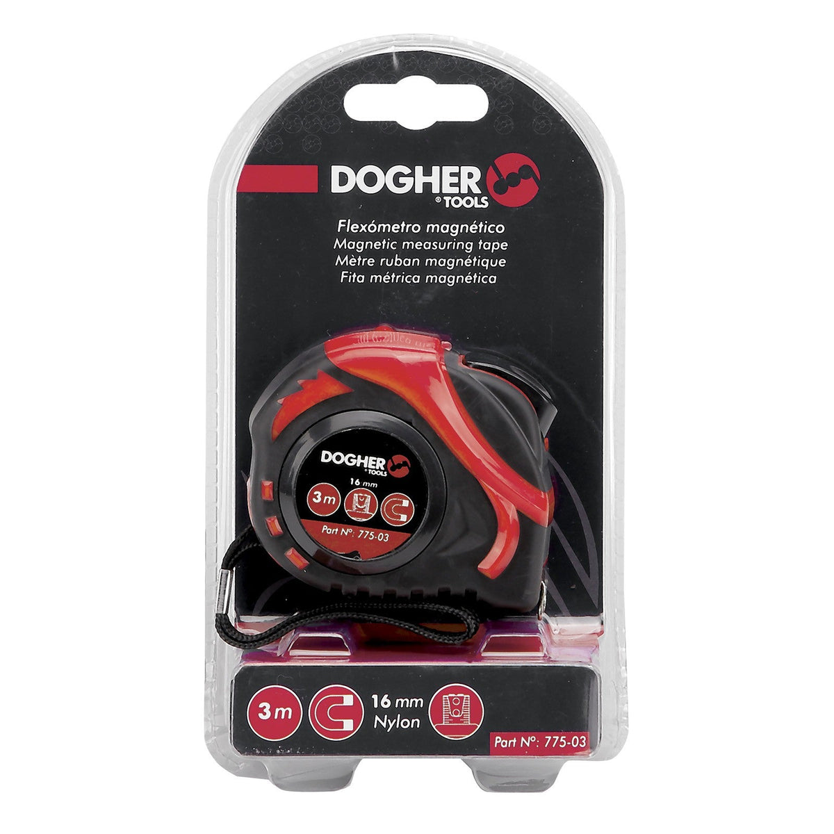 Dogher 775-08 - Flexometro Magnetico De 8 M.