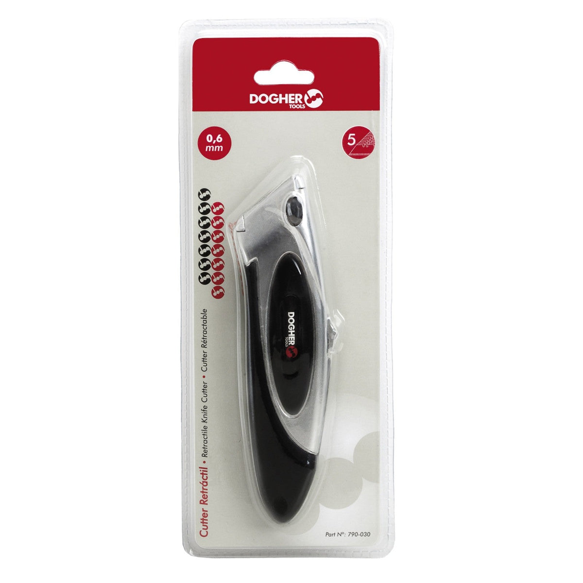 Dogher 790-030 - Cutter Retractil Zinc 4H Rep Camb.Rapido
