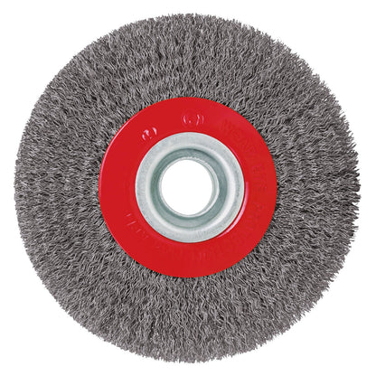 Dogher 821-125INOX - Cepillo Circular Alambre Ondulado 0,30 mm Acero Inoxidable Eje M14 125 mm