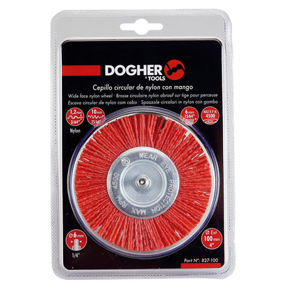 Dogher 827-100 - Cepillo Circular Nylon Con Mango 100Mm