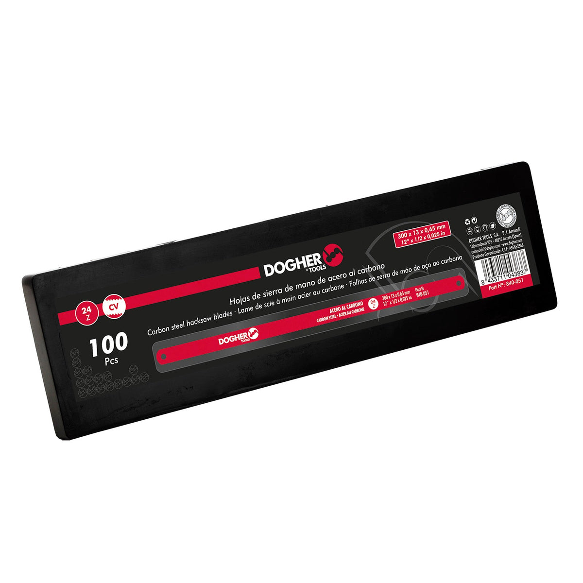 Dogher 840-051 - Pack 100U Hoja Sierra A/C300X13X0,65 24Z