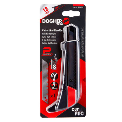 Dogher 850-182 - Cutter Cutpro 18Mm Psystem Blackb.Multi
