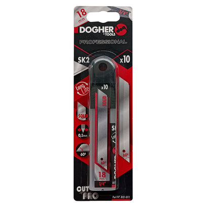 Dogher 851-111 - Tubo 10 Cuchillas Solidas SK2 100x18M