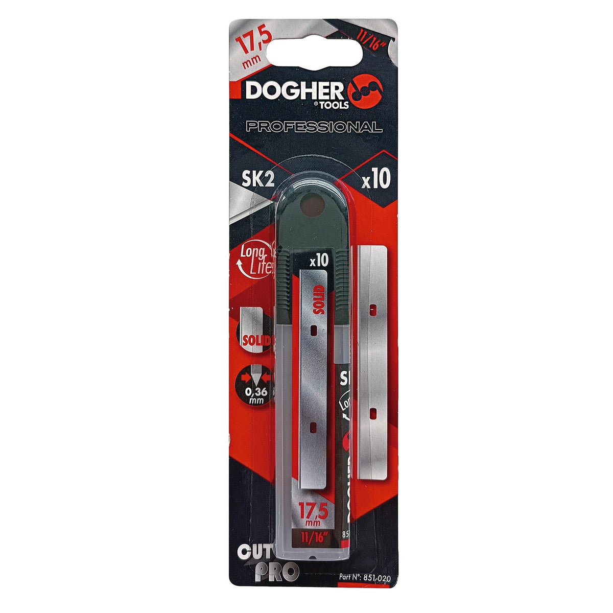 Dogher 851-520 - Tubo 50 Cuchillas Rascador SK2 101x17,5 mm