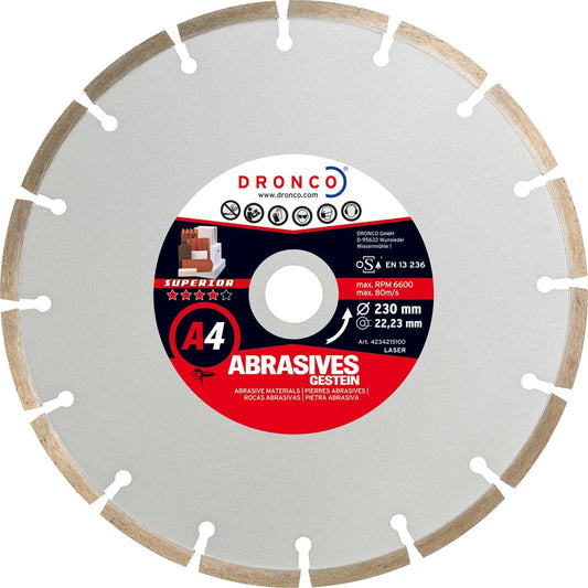 Dronco Disco de diamante Superior A4 - Materiales abrasivos (Antes LT76) - Ferrotecnia