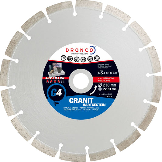 Dronco Disco de diamante Superior G4 - Granito (Antes LT36)