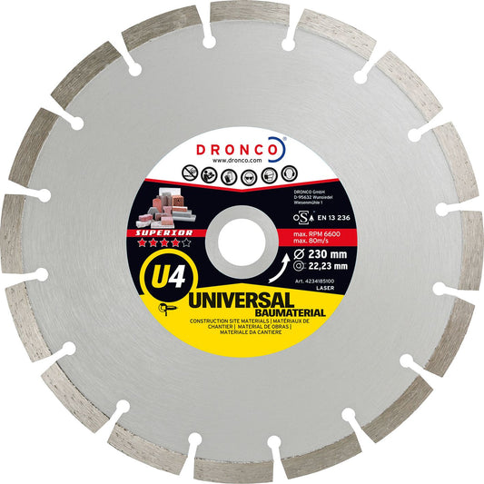 Dronco Disco de diamante Superior U4 - Universal obra (Antes LT46)