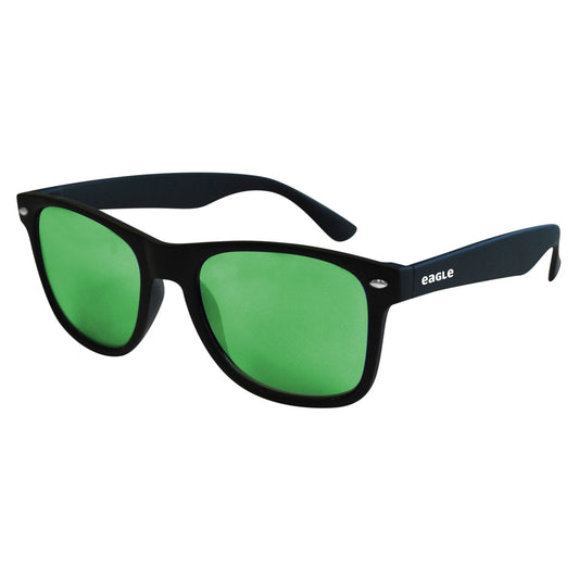 Eagle WAGRMSU - Wave Sunglasses with Green Mirror Lens
