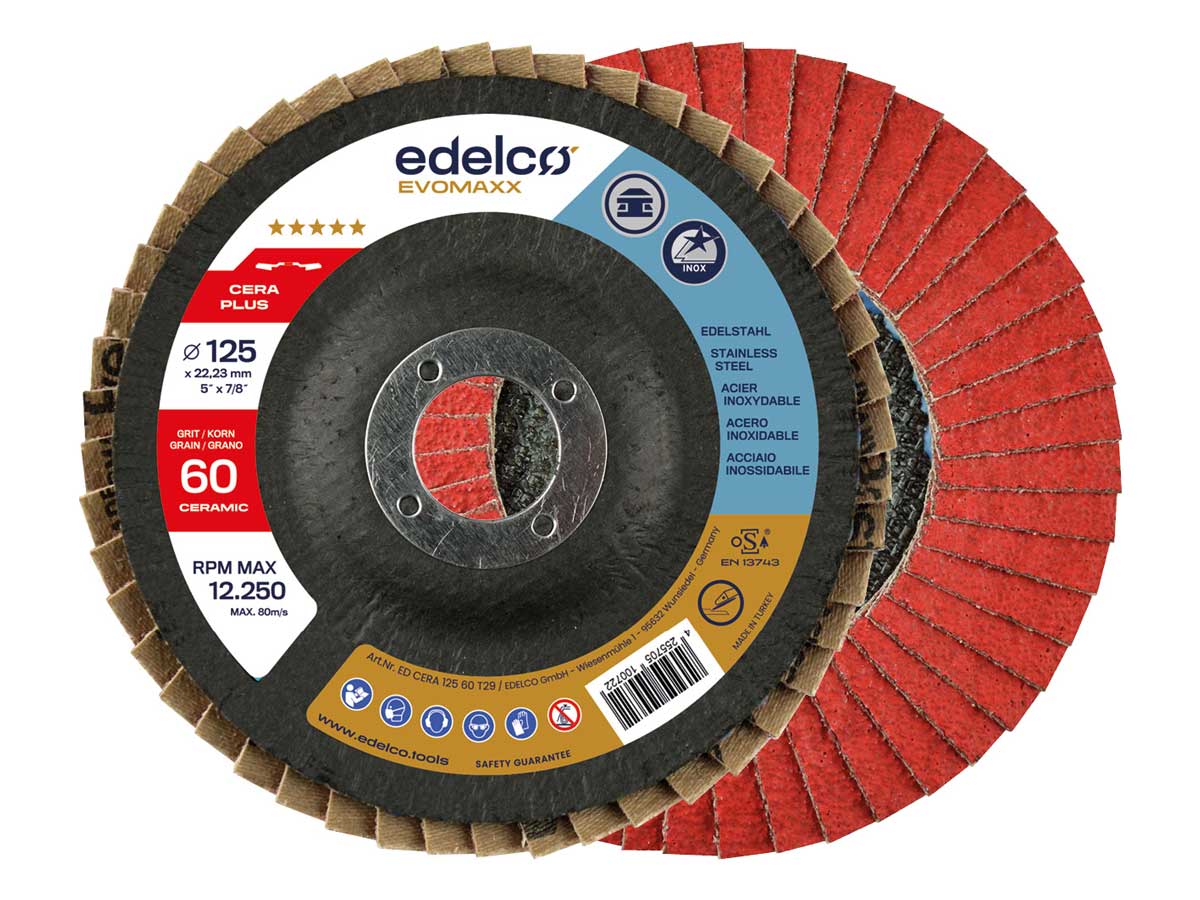 Edelco Disco abrasivo milhojas cerámico Cera Plus EvoMaxx - Ferrotecnia