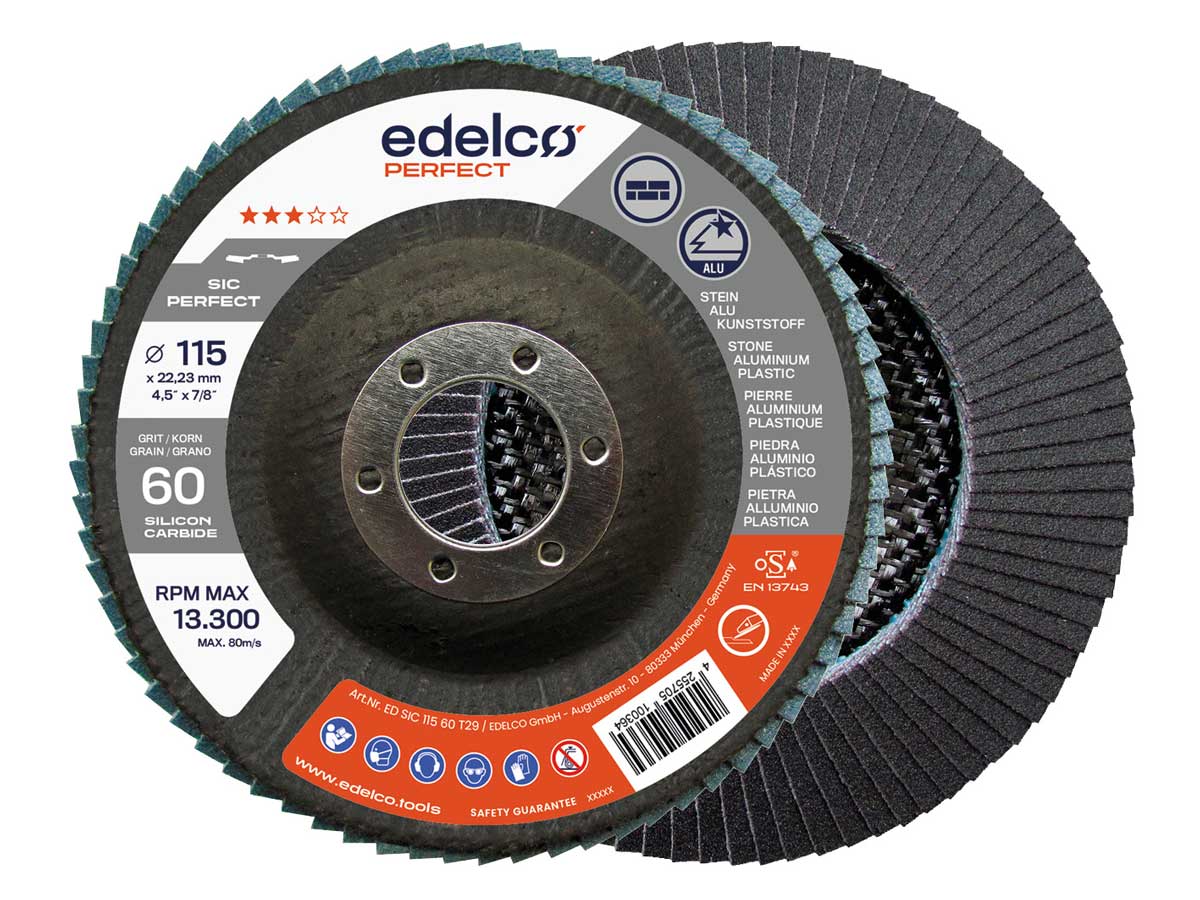Edelco Disco abrasivo milhojas de carburo de silicio SIC Perfect - Ferrotecnia