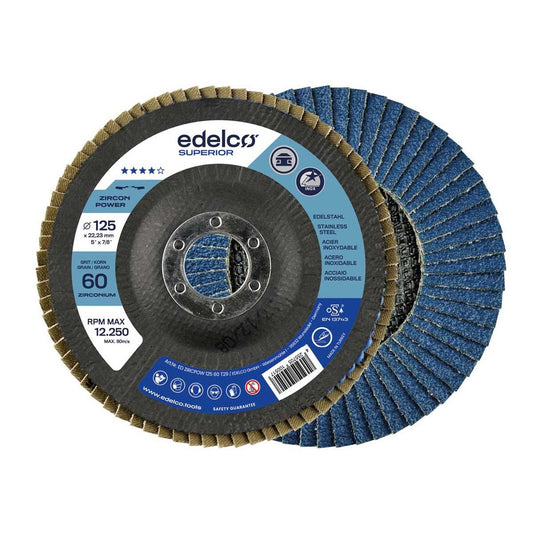 Edelco Disco abrasivo milhojas de zirconio Zircon Power Superior - Ferrotecnia