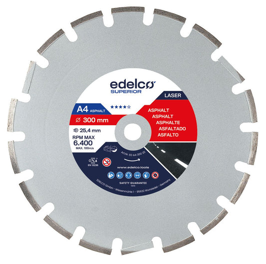 Edelco Disco de diamante para asfalto A4 Superior - Ferrotecnia