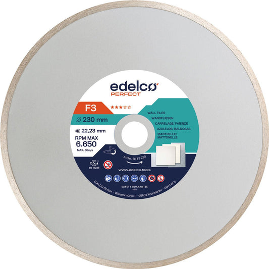 Edelco Disco de diamante para azulejos F3 Perfect - Ferrotecnia