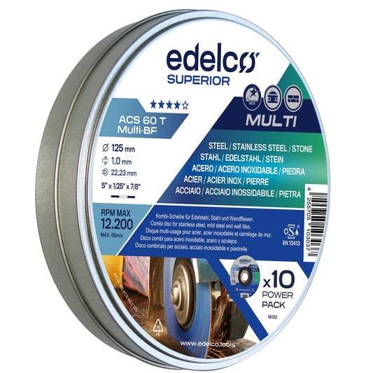 Edelco Lata Power-Pack with 10 metal cutting discs ACS 60 T MULTI Superior