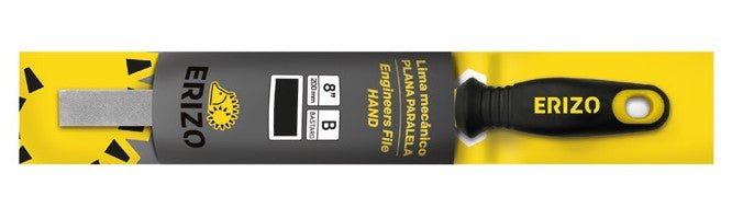 Erizo Lima de mecánico plana paralela con mango bimaterial y colgador - Ferrotecnia