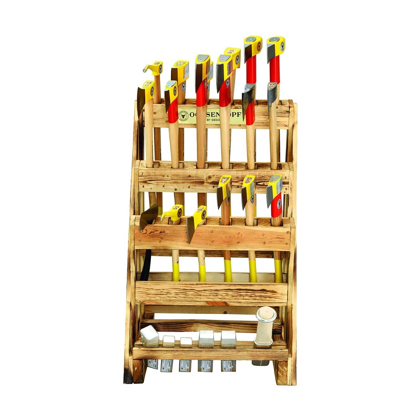 Expositor de hachas ROTBAND - PLUS 24 pzas - Ferrotecnia