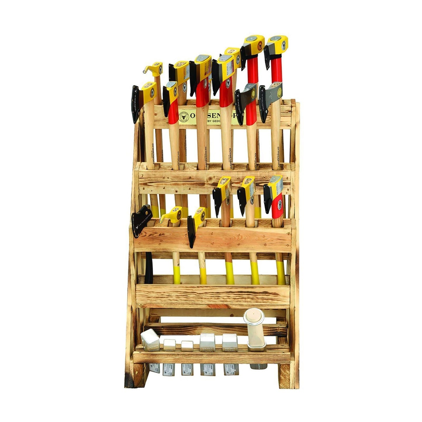 Expositor de hachas ROTBAND - PLUS 24 pzas - Ferrotecnia