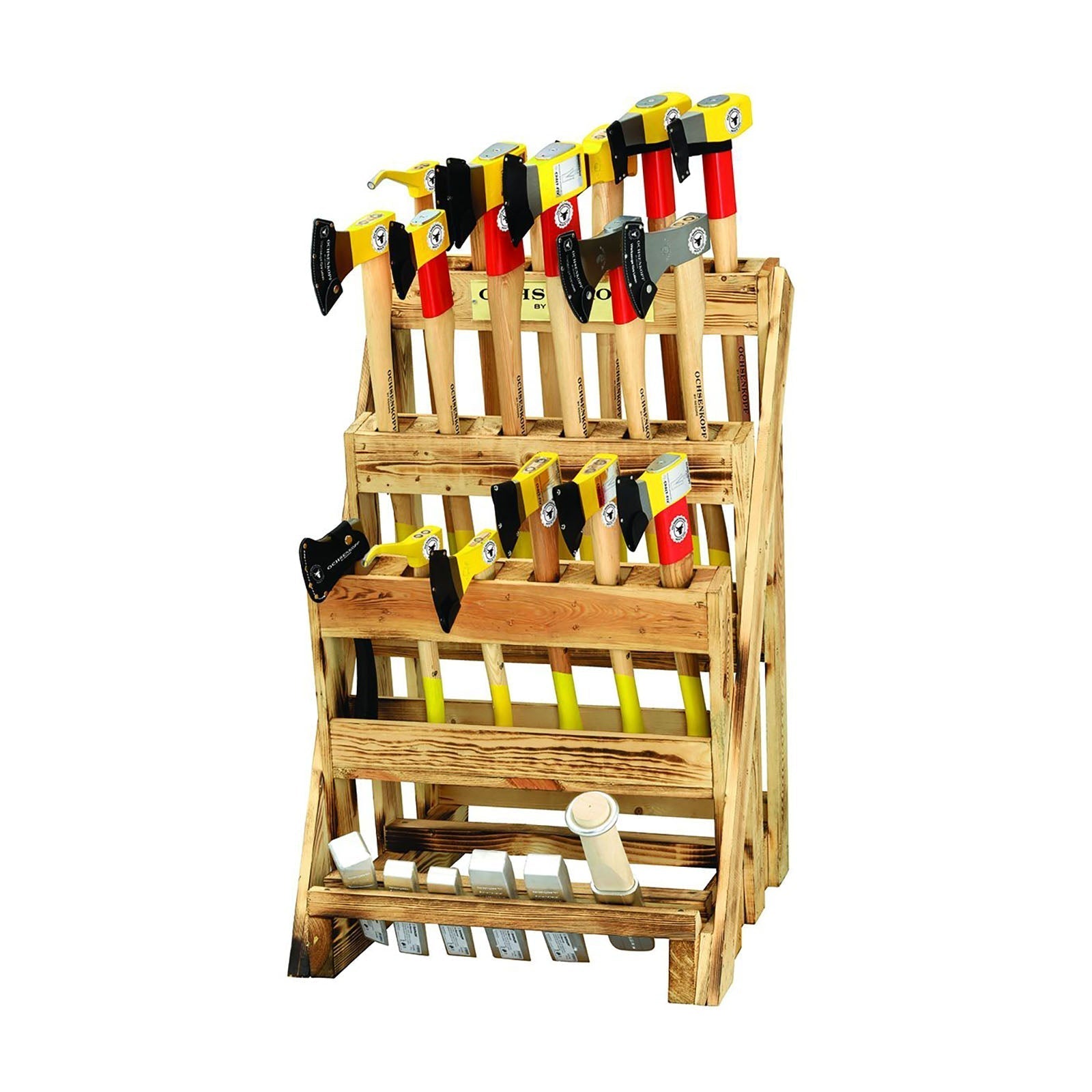 Expositor de hachas ROTBAND - PLUS 24 pzas - Ferrotecnia