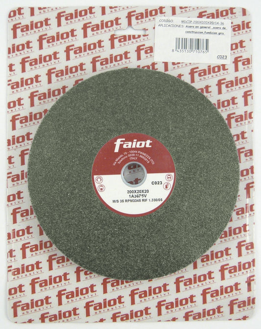 Faiot Muelas para esmeriladora de banco dureza K blister 1 ud. - Ferrotecnia