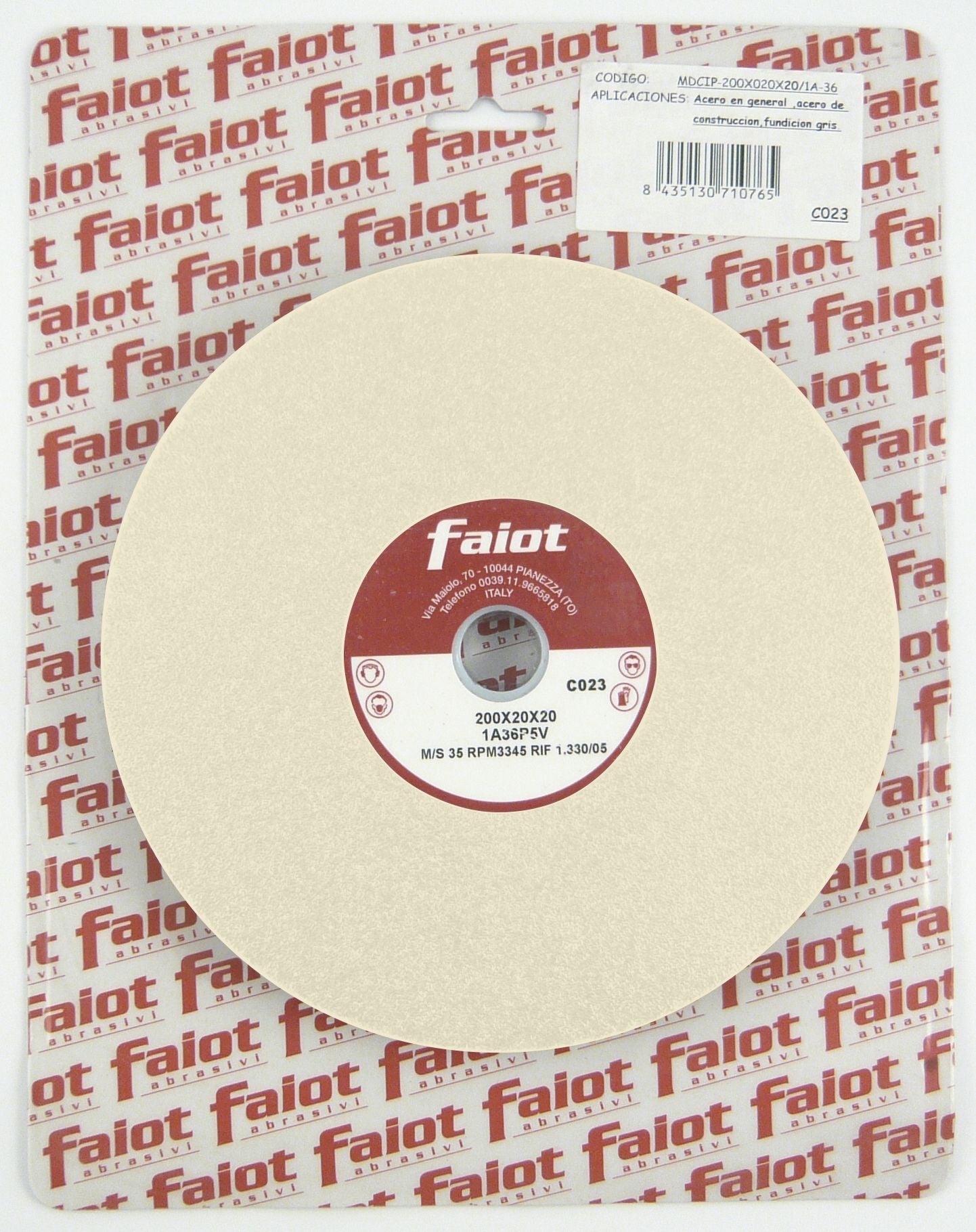 Faiot Muelas para esmeriladora de banco dureza M/N blister 1 ud. - Ferrotecnia