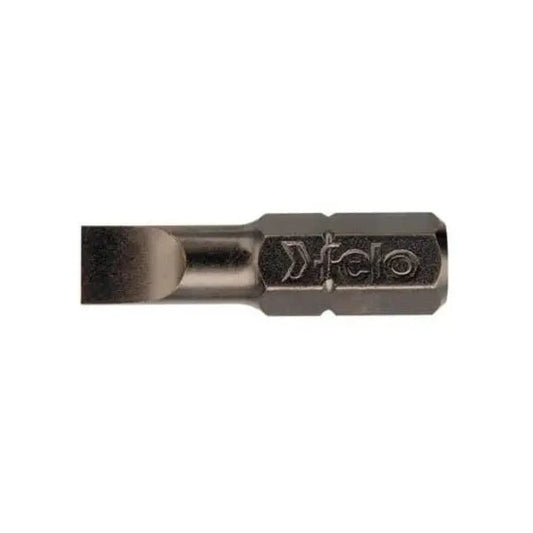 Felo 02080010 - Flat Screwdriver Bit Industry C6, 3x25mm SL 8.0 x 1.2