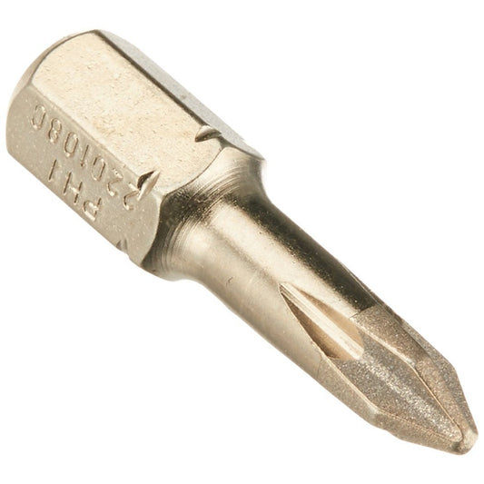 Felo 02201080 - Phillips (PH) Diamond screwdriver bit C6.3x25mm. PH 1