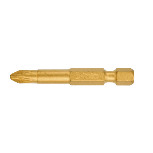 Felo 03101570 - Pozidriv screwdriver bit (PZ) Titanium E6.3x50mm. PZ 1