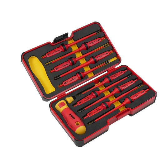Felo 06381206 - E-smart Slim 12-piece Insulated Interchangeable Bit Sets SL/PH/PZ/TORX®