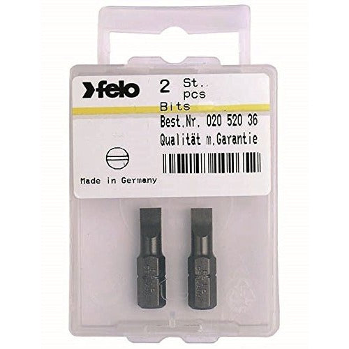 Felo 02052036 - Blister of 2 Felo Industry C6.3 tips 5.5x1.0x25 mm.