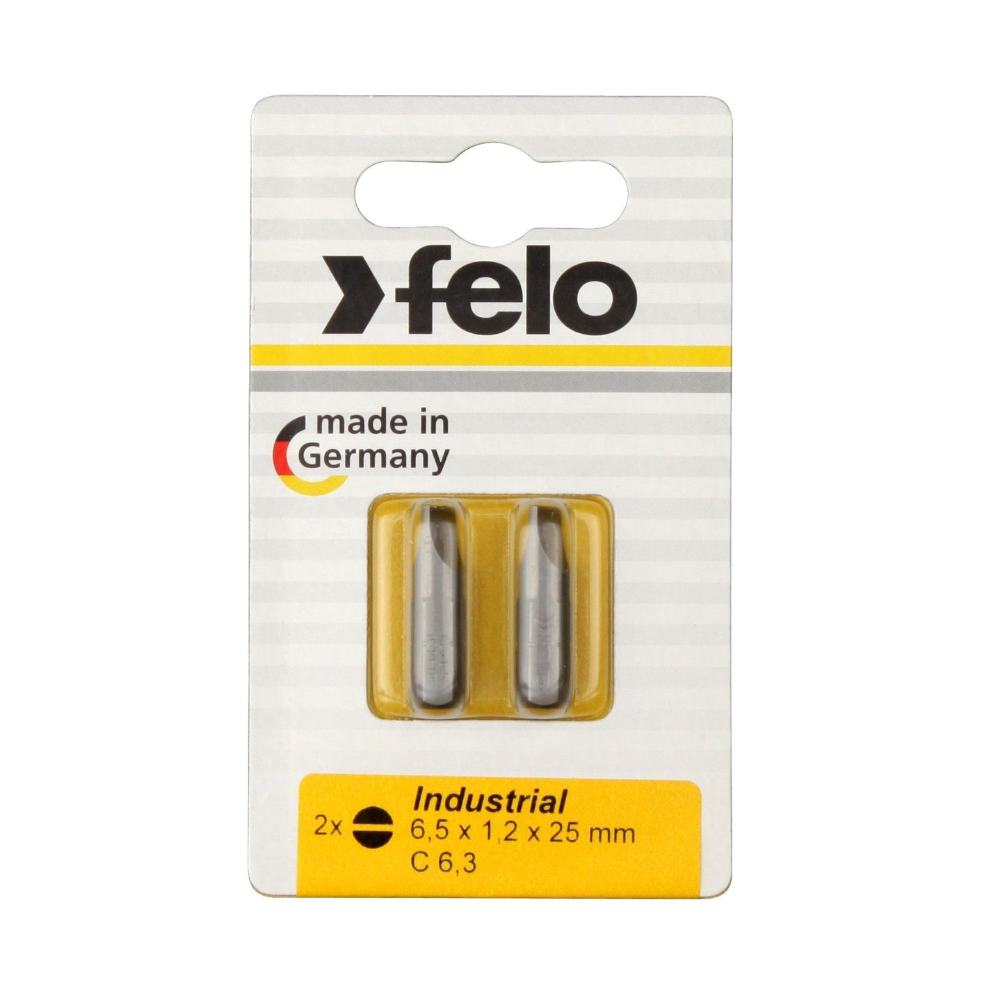 Felo 2041036 - Blíster 2 puntas Felo Industry C6,3 4,0x0,8x25 mm.