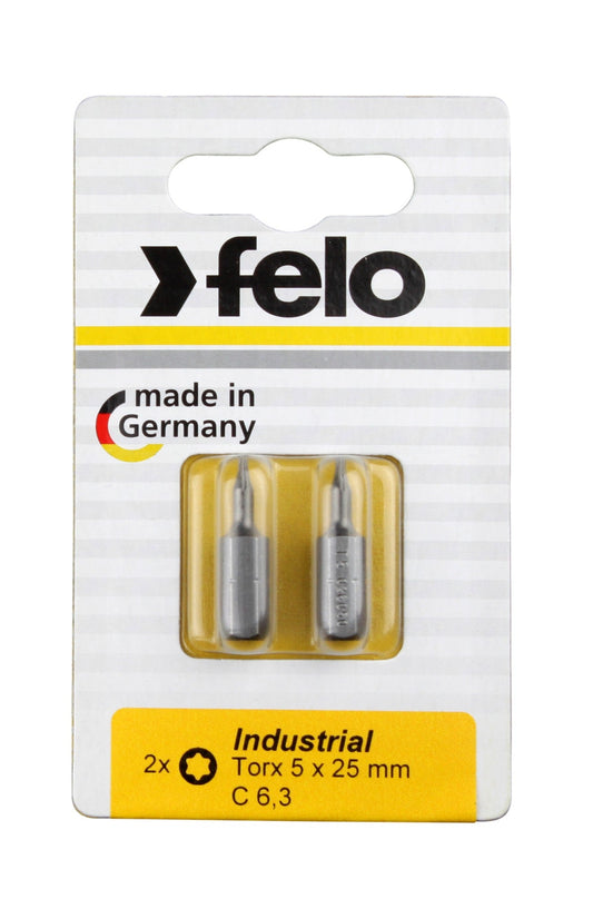 Felo 2693116 - Blíster 3 puntas Felo Industry C6,3 Torx® 10/15/20x25 mm. - Ferrotecnia