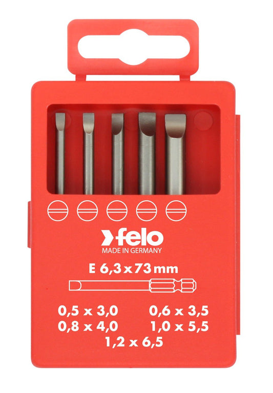 Felo 3091716 - Juego de puntas planas Felo PROFI 73 mm. - Ferrotecnia