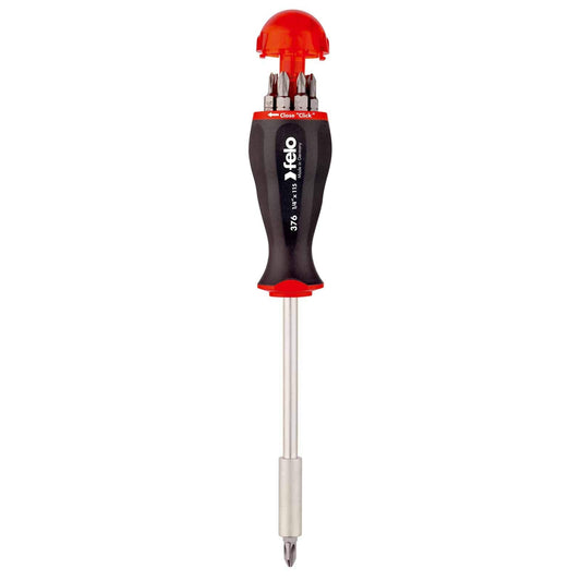 Felo 37604405 -  Destornillador portapuntas con almacén de puntas 8-pcs. SL/PZ/PH/TORX®/BH
