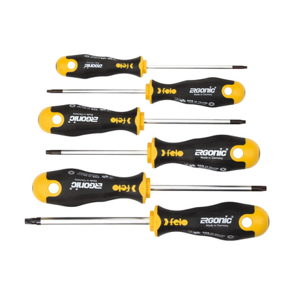 Felo 40896248 - ERGONIC Torx Screwdriver Set, 6 pieces, T10 - T40