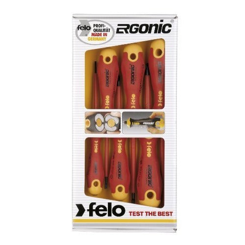 Felo 41396198 - Felo Ergonic VDE insulated screwdriver set (Flat and PH/ 6 pcs.)