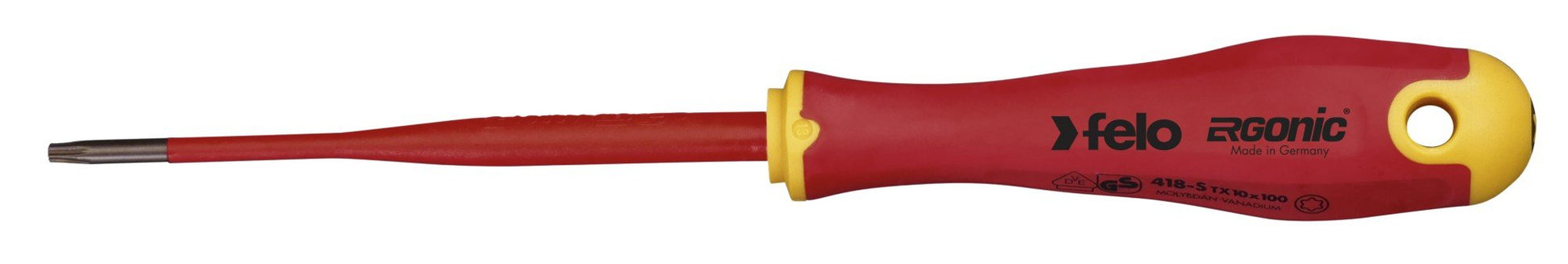Felo 41810990 - Destornillador aislado ERGONIC E - Slim punta Torx T 10 - Ferrotecnia