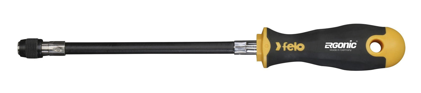 Felo 42973540 - Destornillador portapuntas ERGONIC QuickLock con varilla flexible 1/4" - Ferrotecnia