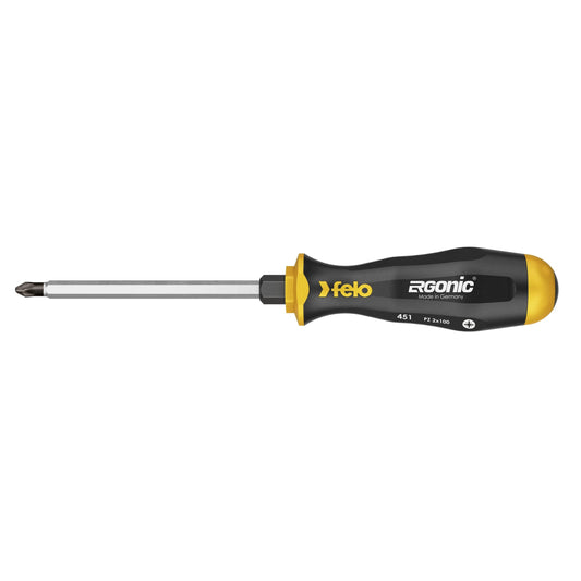 Felo 45110240 -  Destornillador varilla pasante ERGONIC punta PZ 1