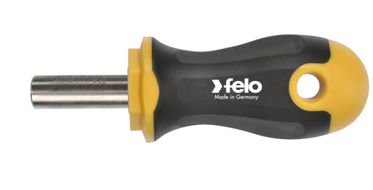 Felo 46902640 - Destornillador portapuntas Felo Stubby 1/4"x18 mm. - Ferrotecnia