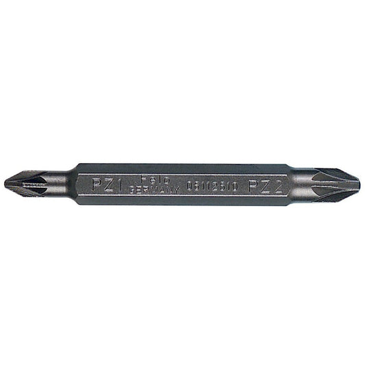 Felo 6123610 - Punta Felo Industry reversible 1/4" PZ2/PZ3x 60 mm. (lote de 10 unidades)