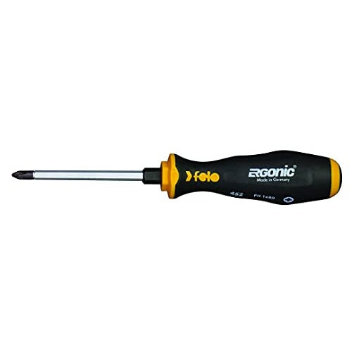Felo 45210240 - Destornillador de varilla pasante Felo Ergonic Serie 450 PH1x80 mm.